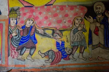Église Debre Sina Maryam, Gorgora, Lac Tana, Éthiopie, Afrique